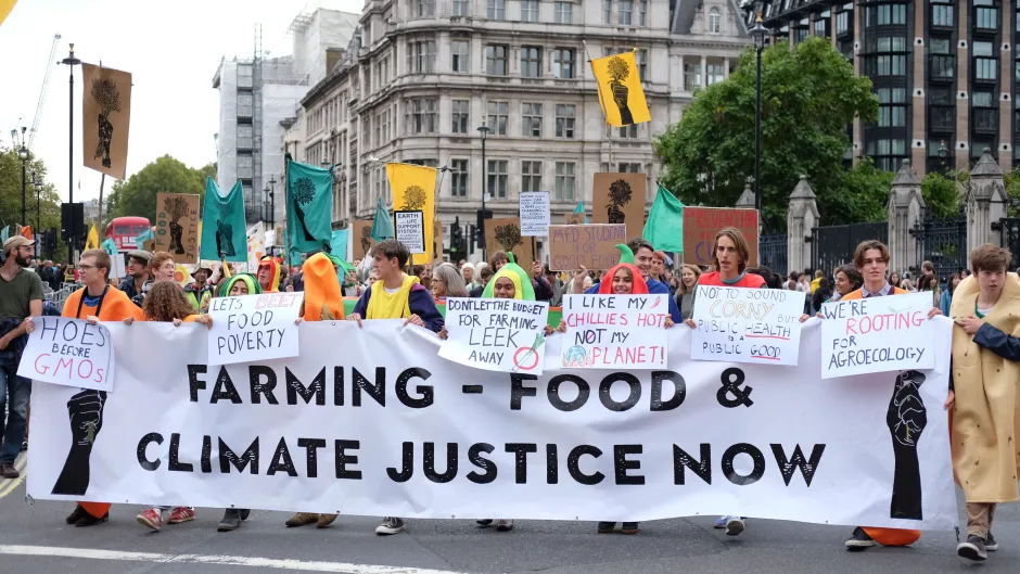 Demonstration für Food & Climate Justice